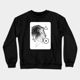 Leo zodiac sign with symbols Crewneck Sweatshirt